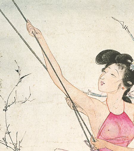 花山-胡也佛的仕女画和最知名的金瓶梅秘戏图